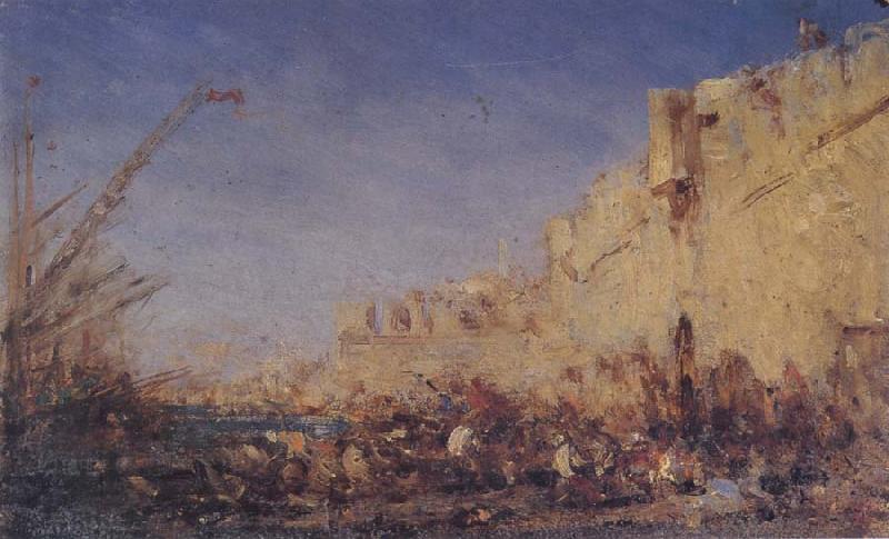 Felix Ziem The Ramparts,Algiers oil painting image